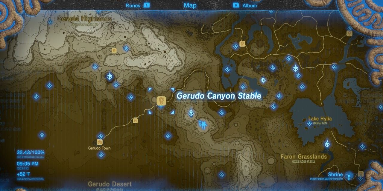Gerudo Canyon Stable botw