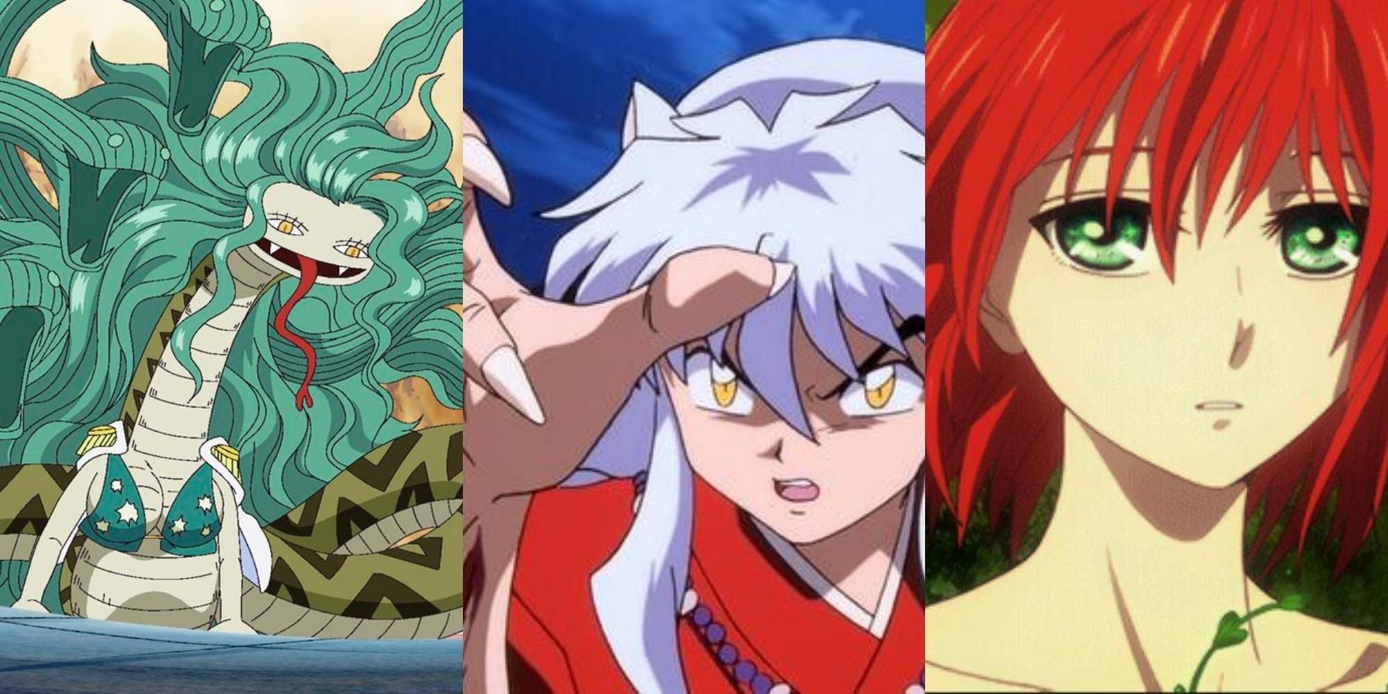 Boa Sandersonia in One Piece, Inuyasha in Inuyasha, Chise Hatori in The Ancient Magus' Bride