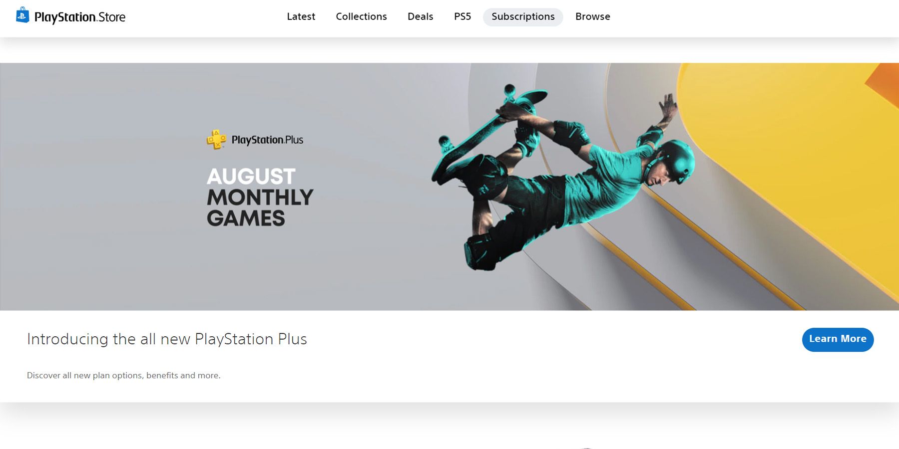 ps plus web browser subscriptions