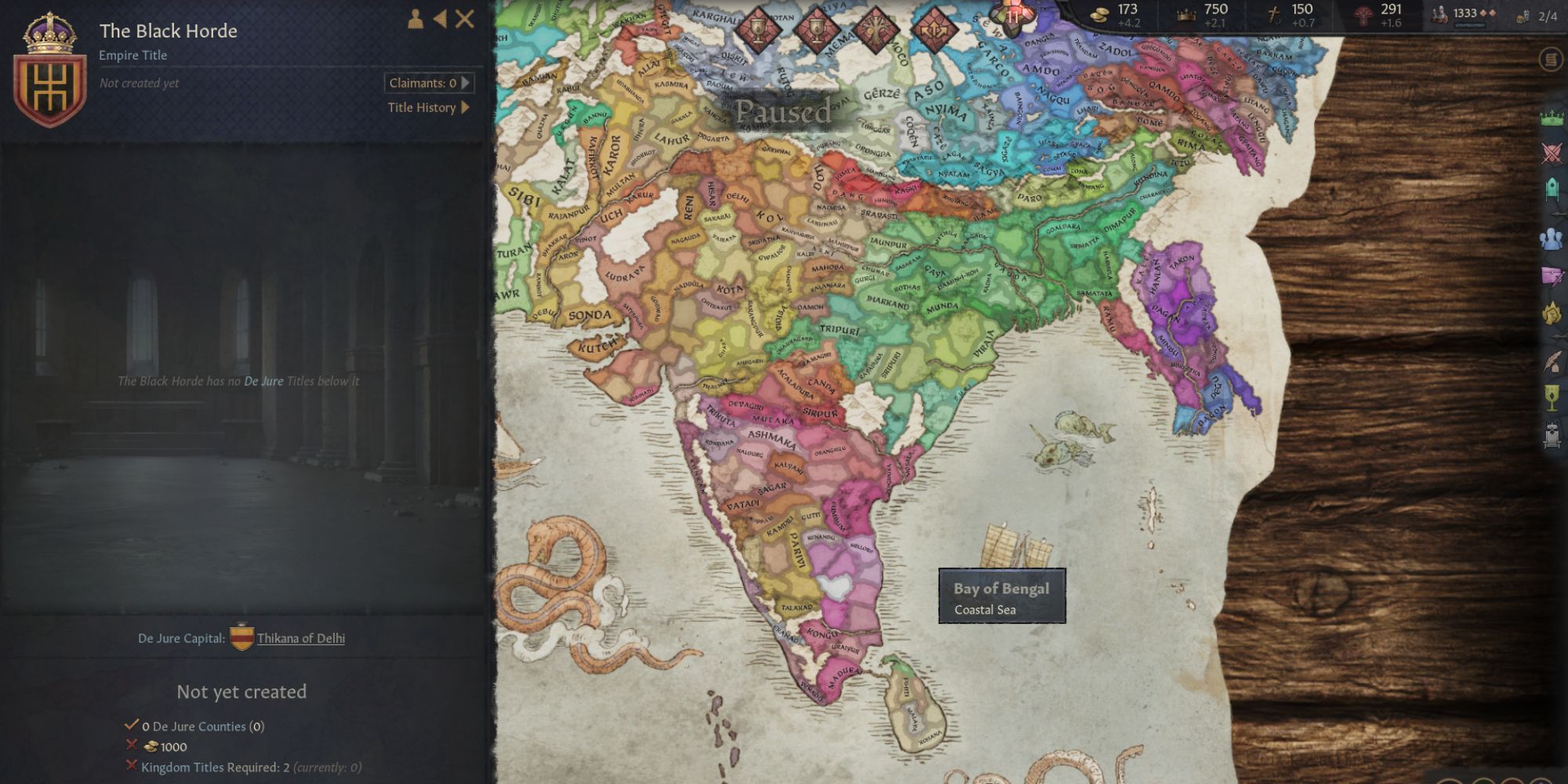 The Black Horde Empire in Crusader Kings 3 