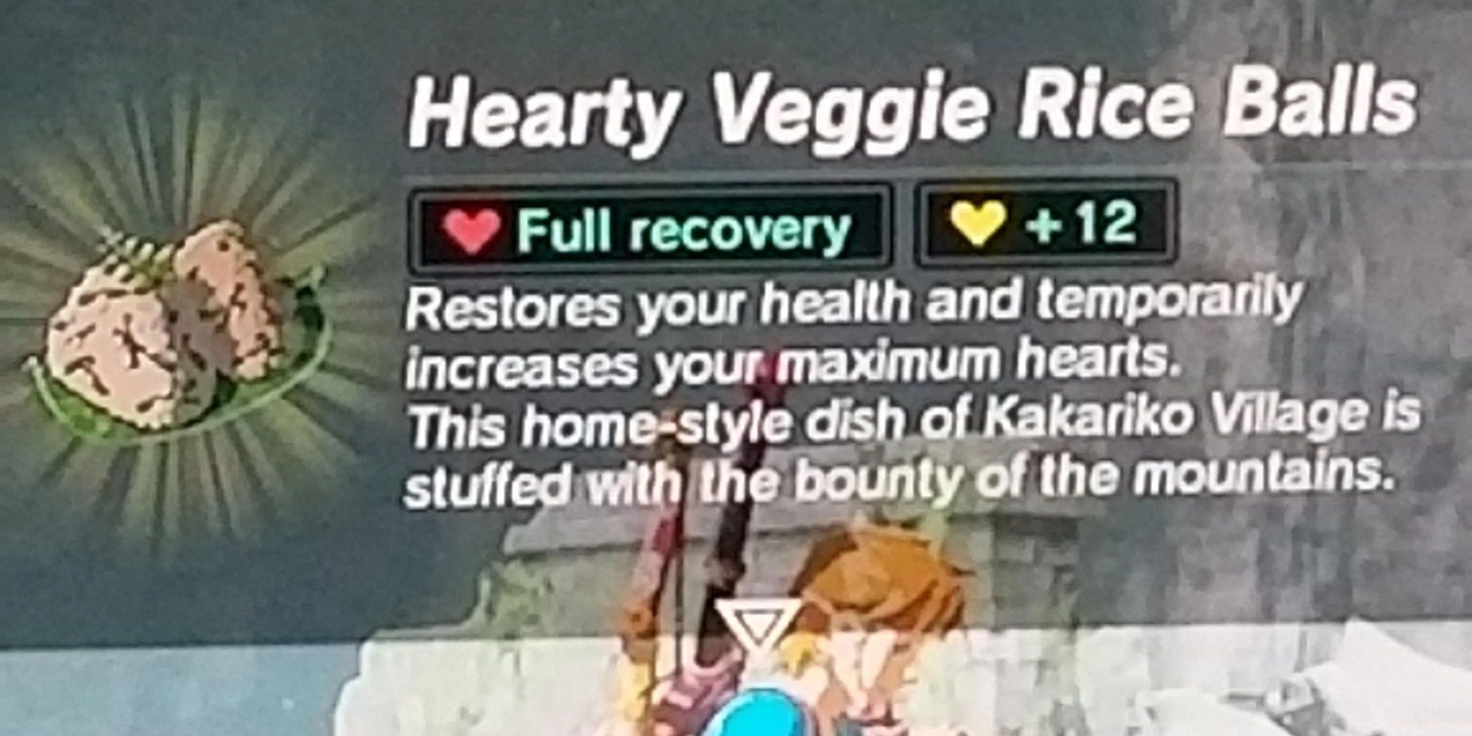 Hearty Veggie Rice Balls in Breath of the Wild