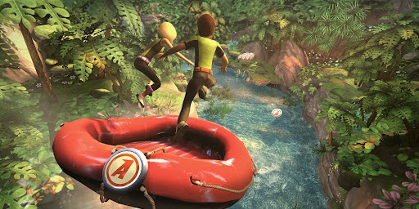 Image of Rafting Rapids Gameplay from Kinect Adventures!