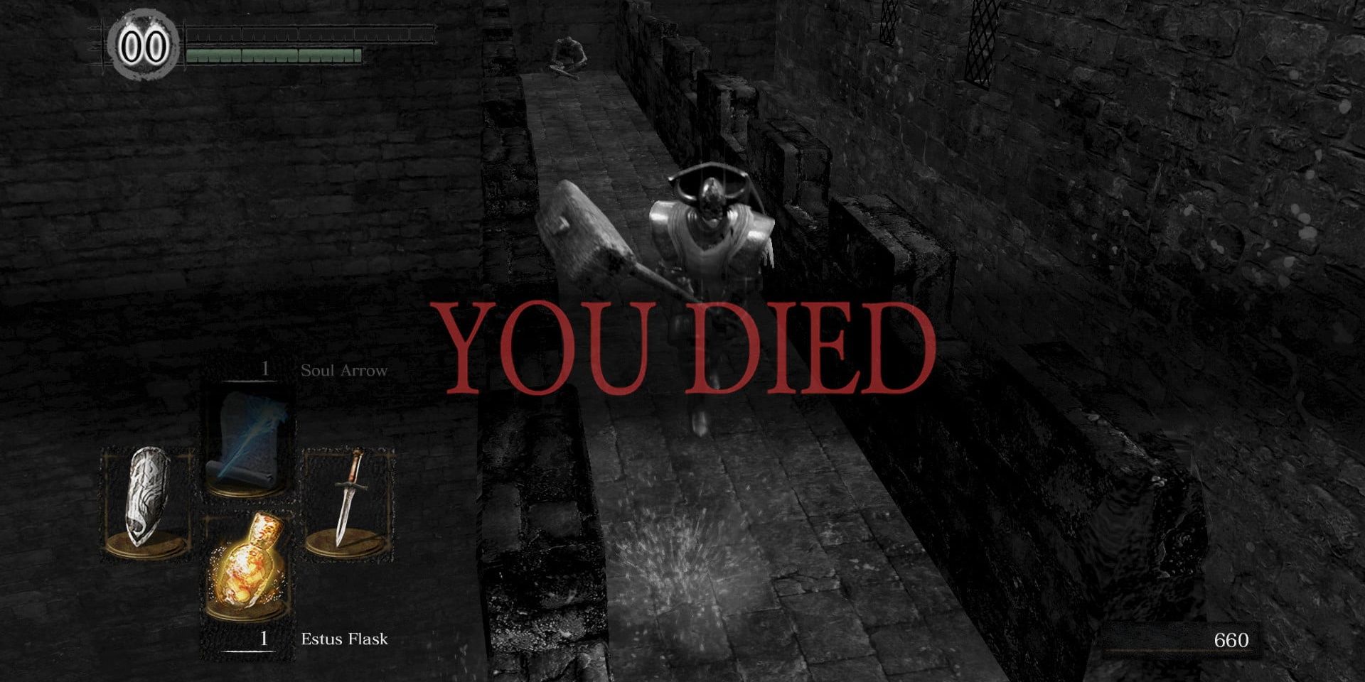 dark souls You Died screen