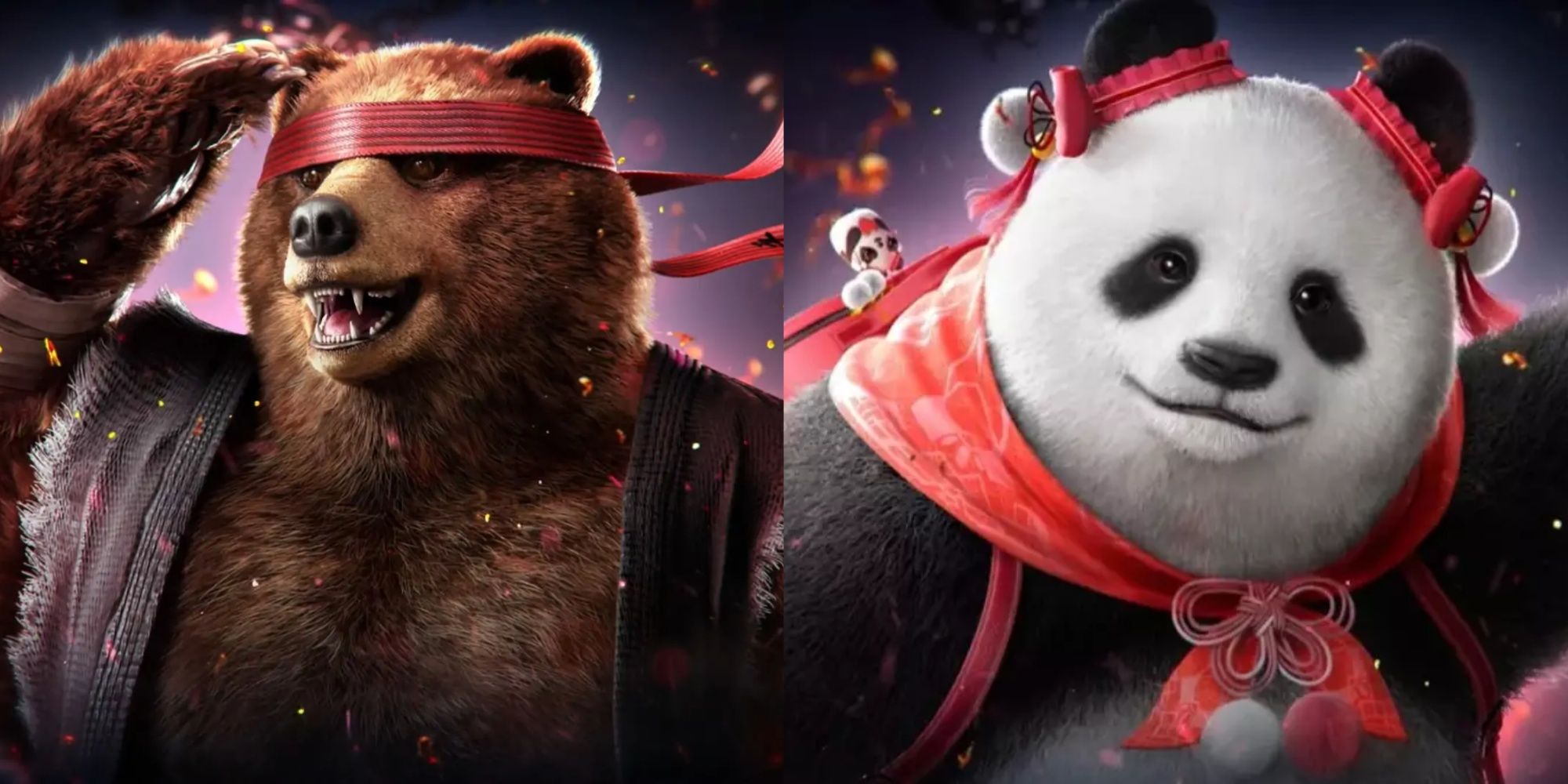 Kuma II and Panda from Tekken 8.