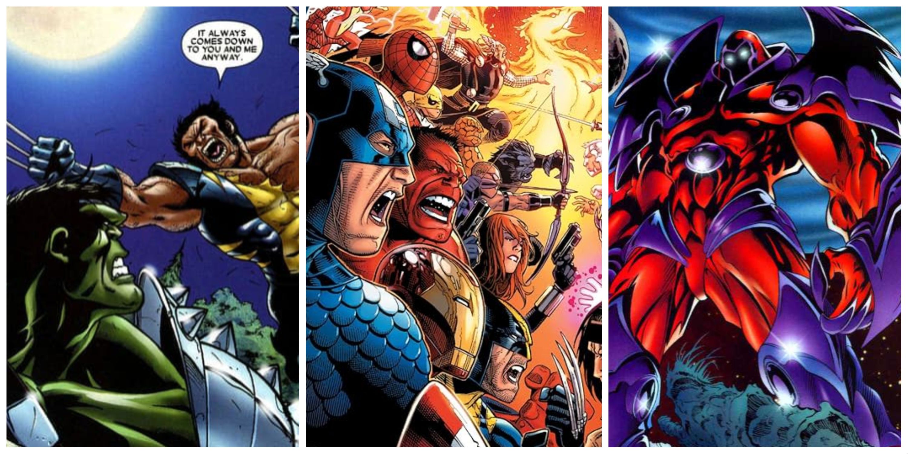 hulk vs wolverine, avengers vs x-men, onslaught x-men villain