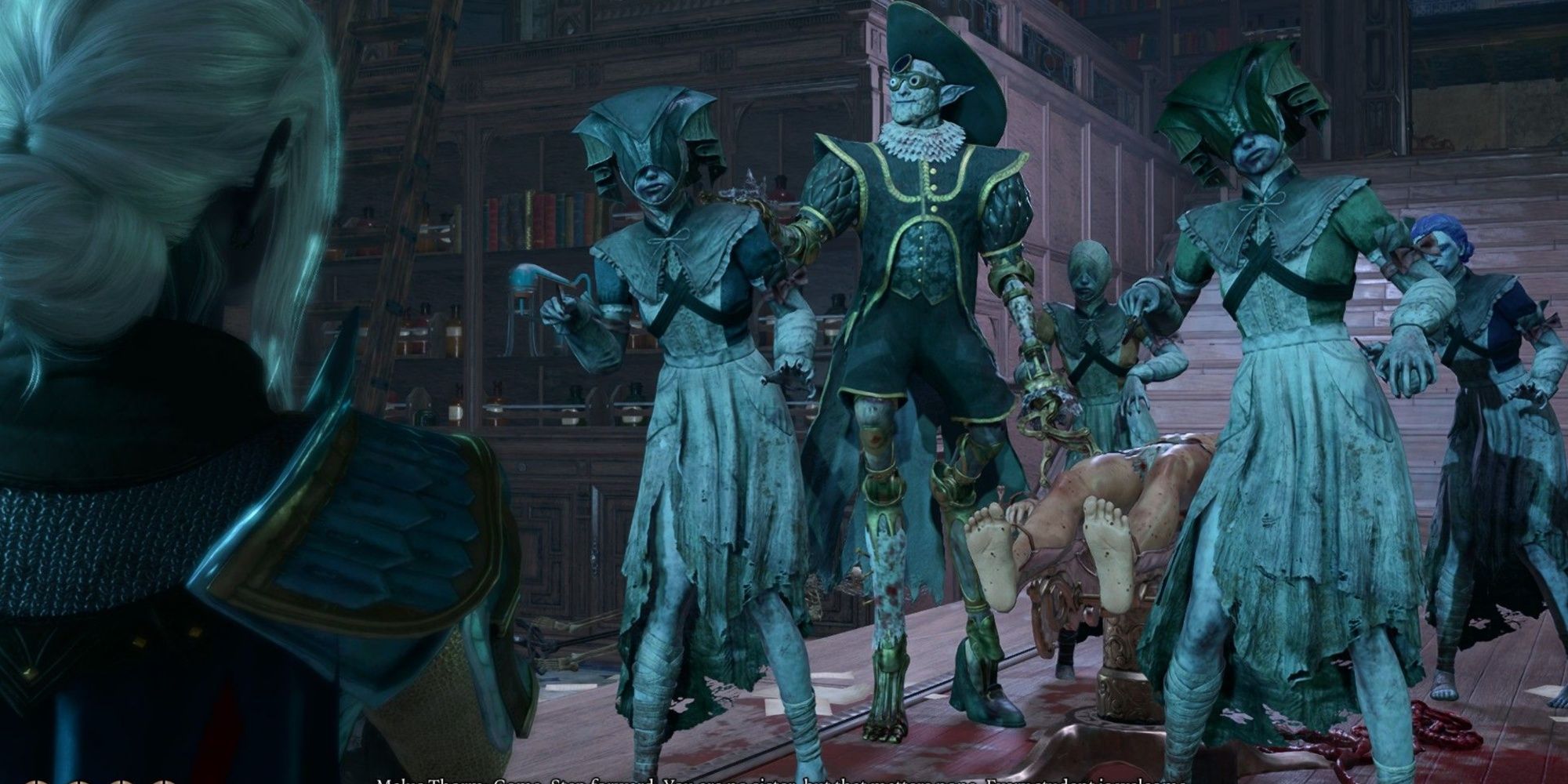 Baldur's Gate 3 - Malus Throrm and his assistants in the House of Healing.