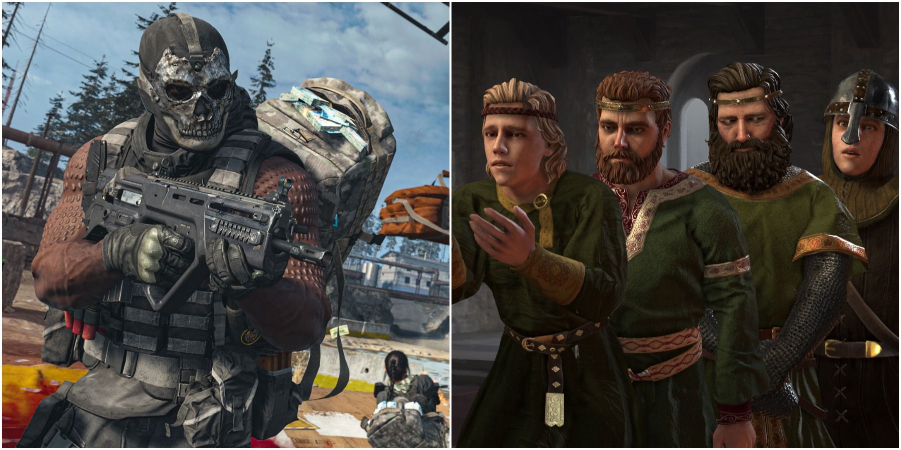 left: Apex Legends, right: Crusader Kings 3