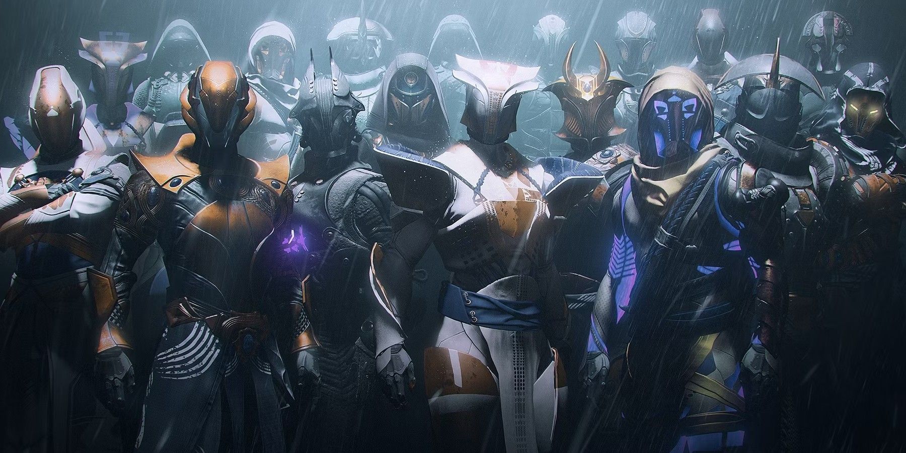 Destiny 2 Guardians posing with unique armor