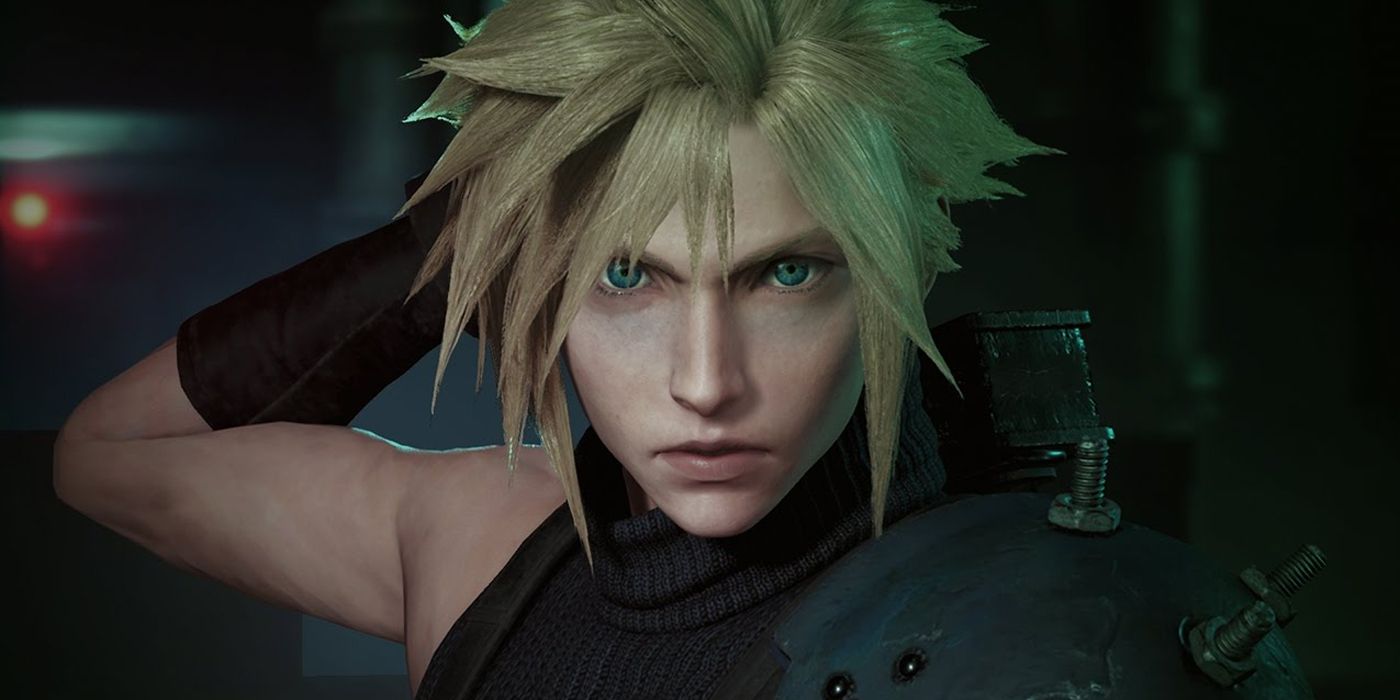 Final Fantasy 7 Remake screenshot of Cloud reaching for his sword.