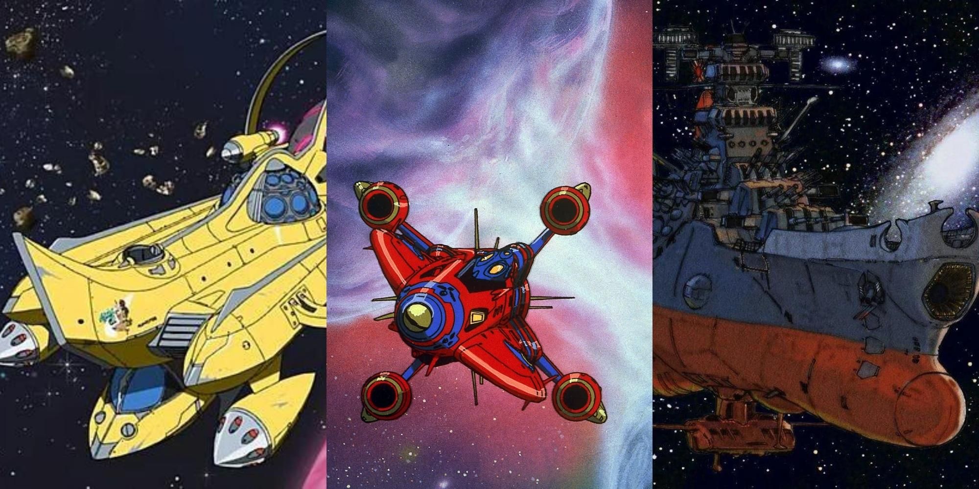 The Aloha Oe in Space Dandy, Outlaw Star in Outlaw Star, Yamato in Star Blazers