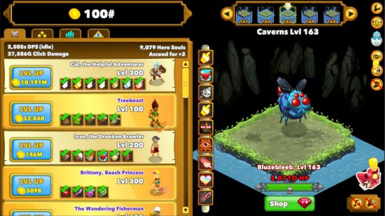 Best clicker games: The bleezeblub monster in clicker heroes