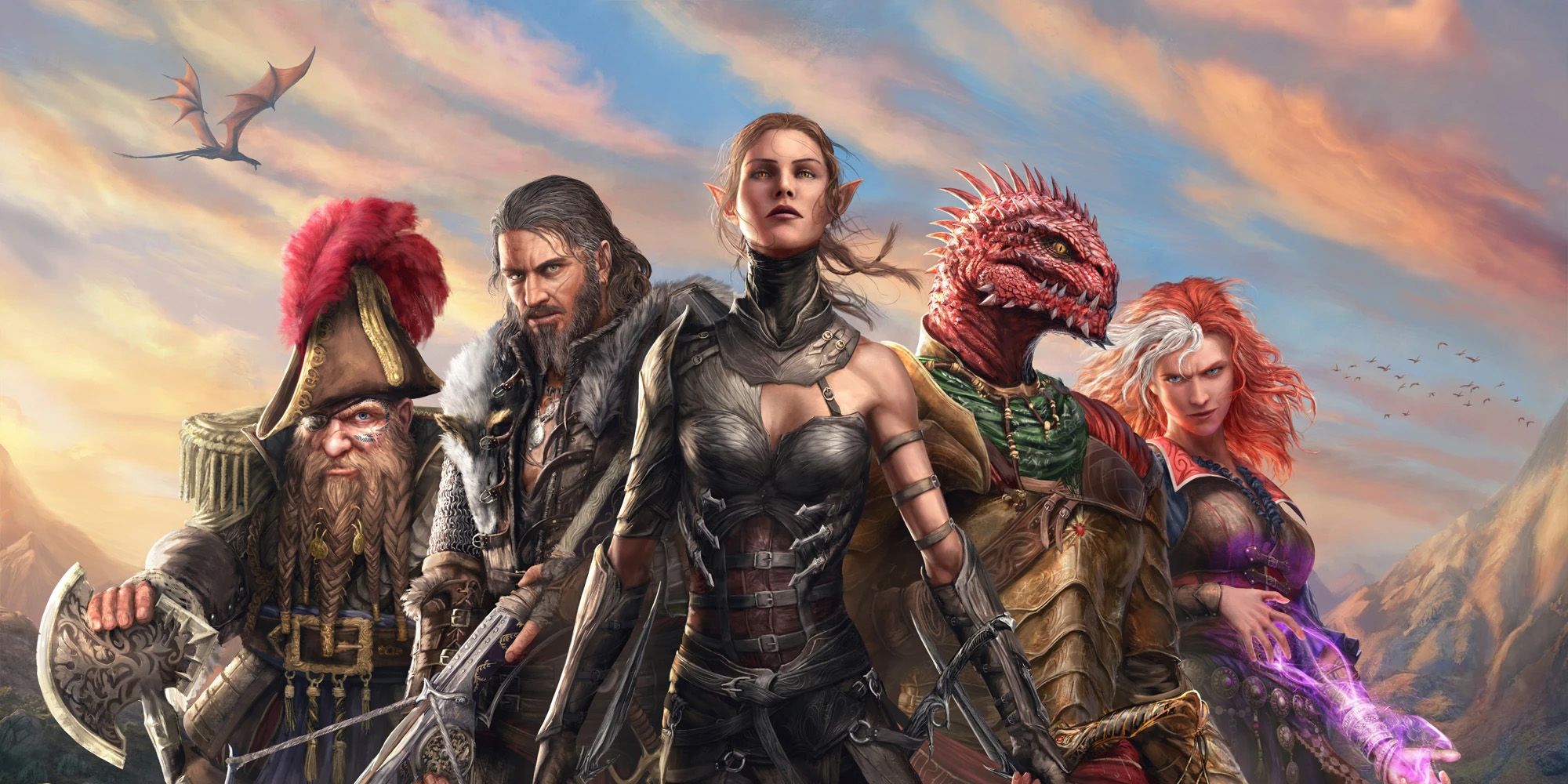 Divinity: Original Sin 2 official artwork all origin characters