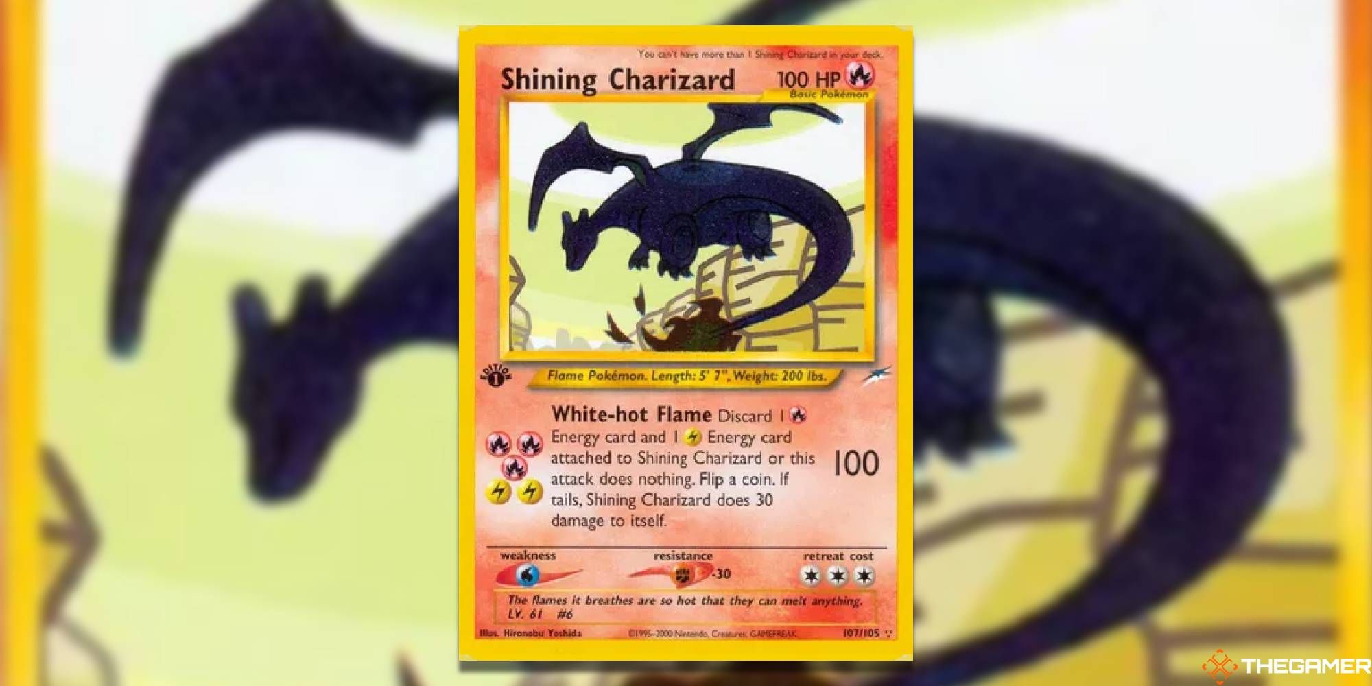 Shining Charizard by Hironabu Yoshida in the Pokemon TCG.