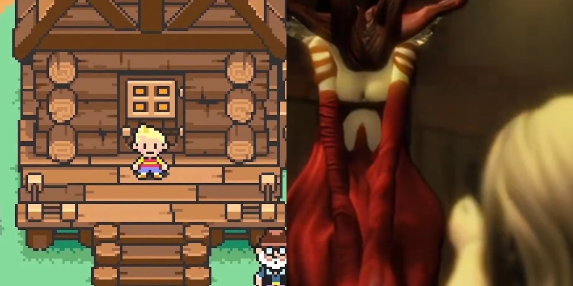 split image of parasite eve and mother 3