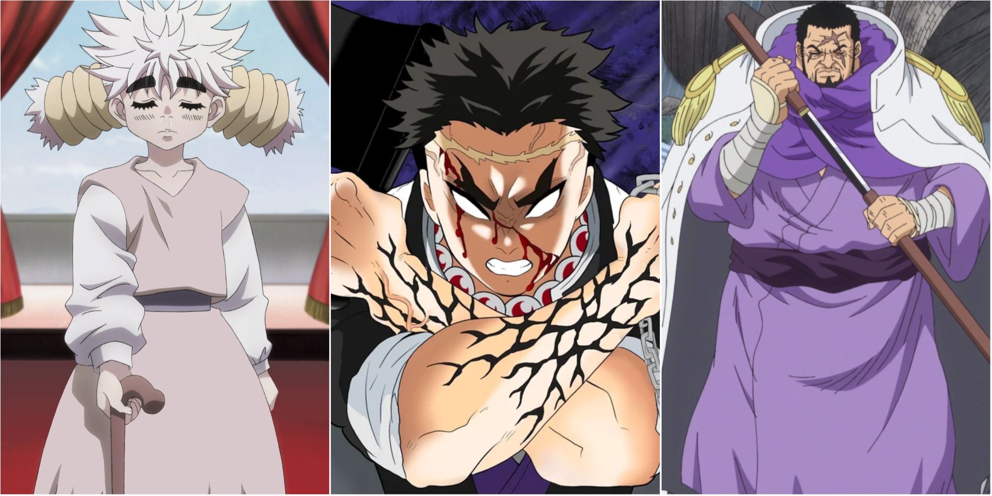 komugi, gyomei himejima and admiral fujitora