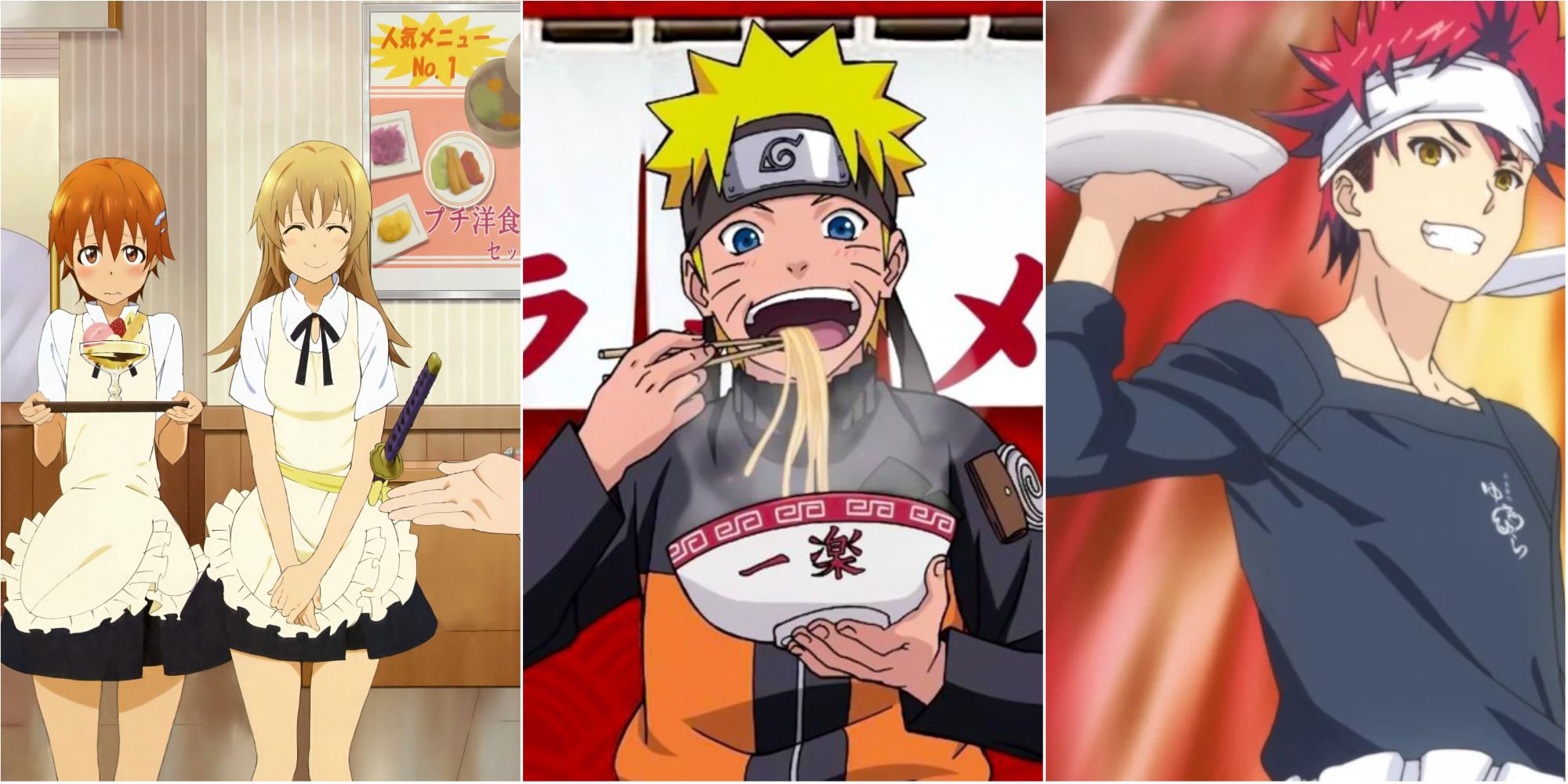 anime characters in restaurants