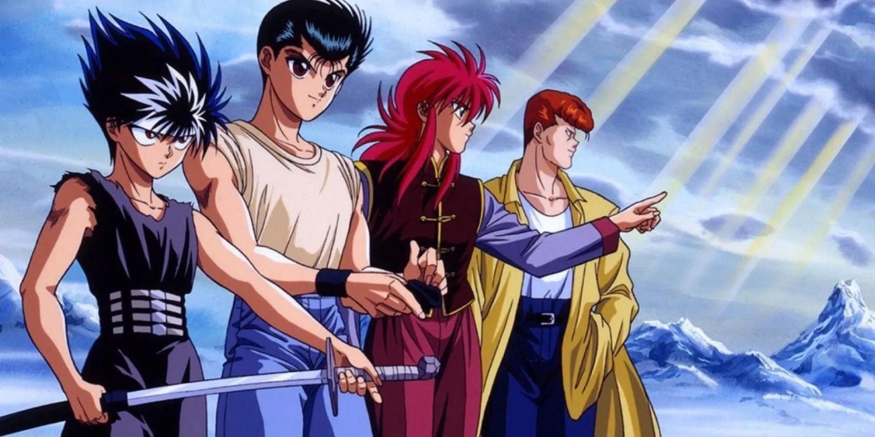 Yu Yu Hakusho Team Urameshi Yusuke Urameshi Kazuma Kuwabara Kurama Hiei