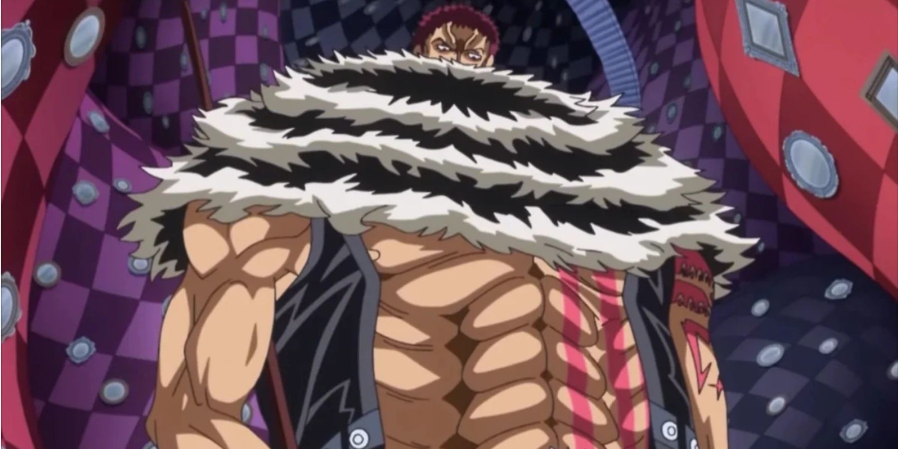 Katakuri Staring Down Luffy In The Mirror World In One Piece