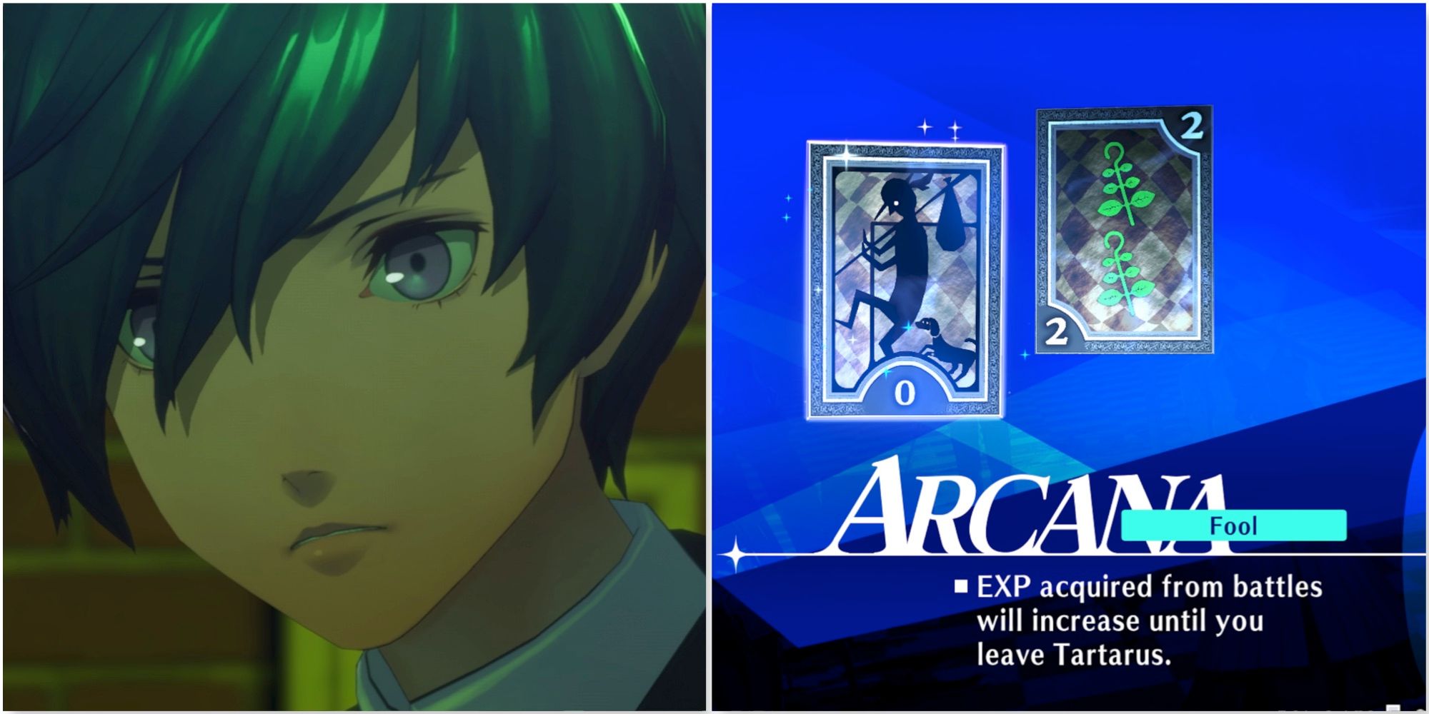 Makoto and The Fool Shuffle Time Card in Persona 3 Reload