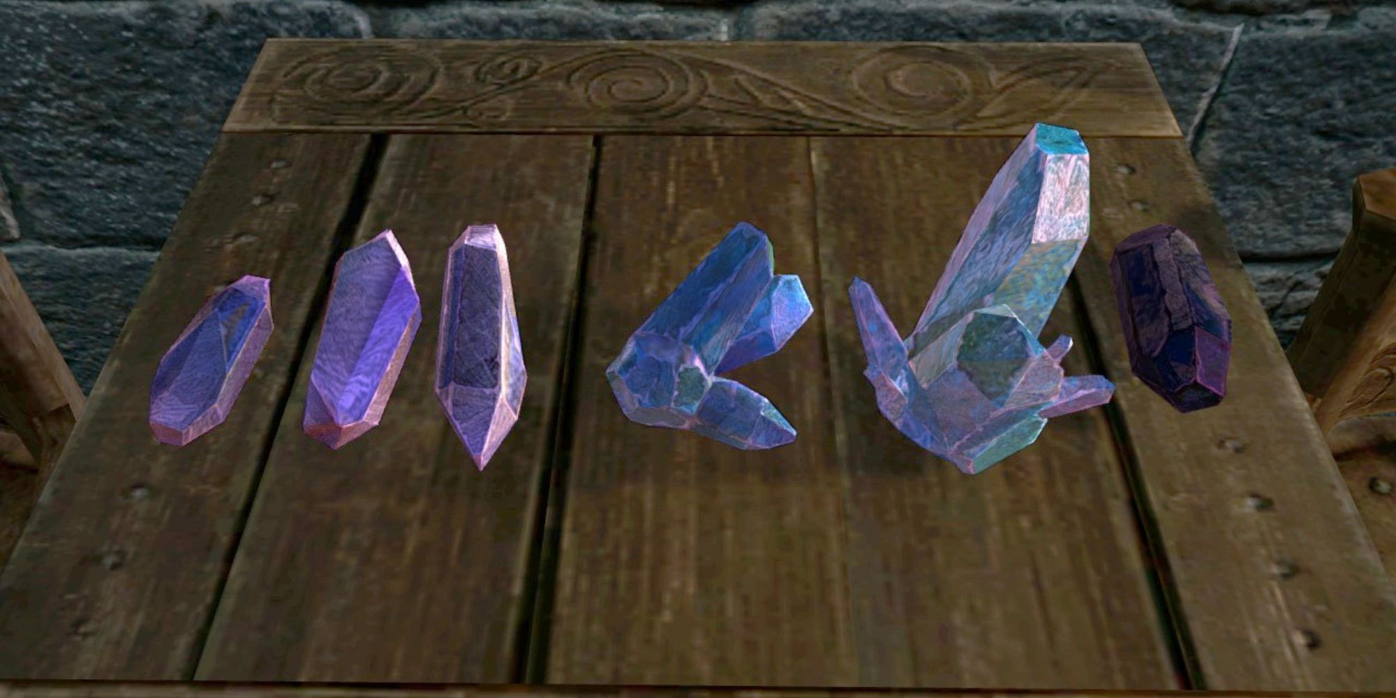 Skyrim each soul gem in a line