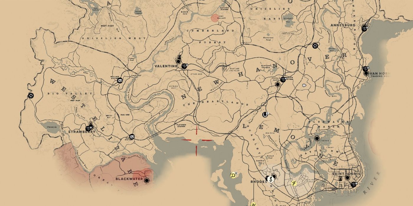 Red Dead Redemption 2 map