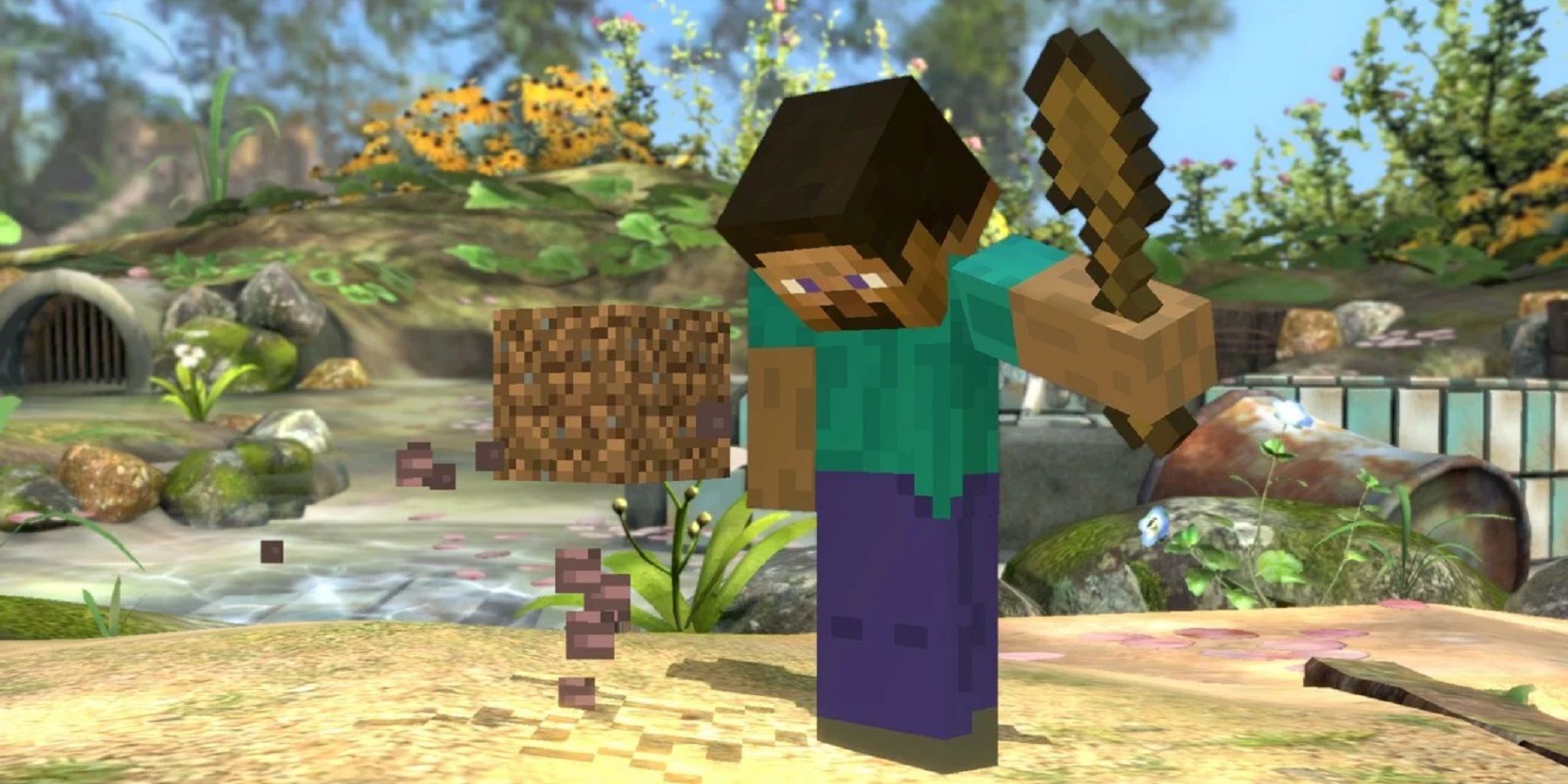 minecraft steve sword feature