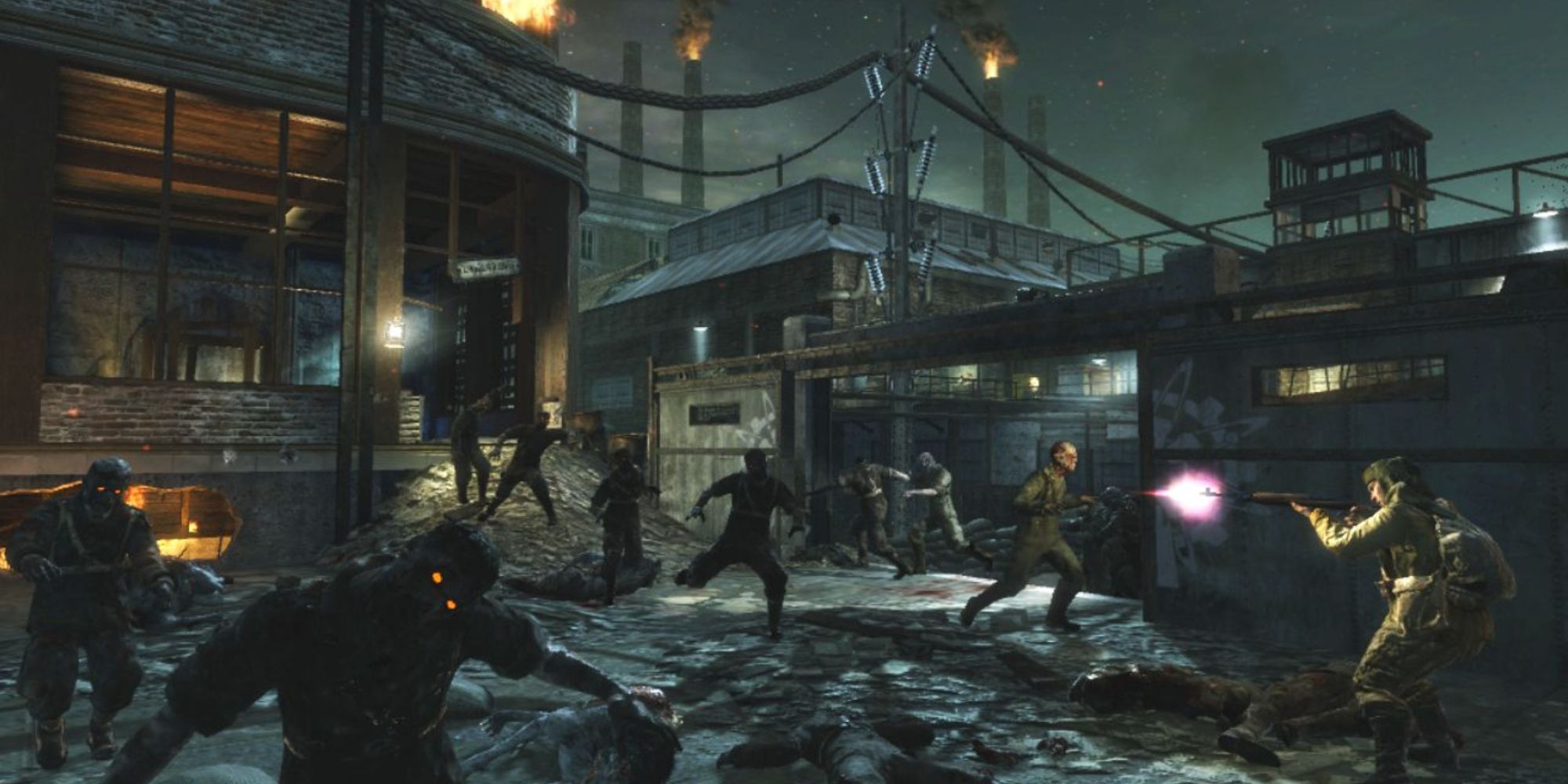 Gameplay of the Nazi Zombies mode of Call of Duty: World At War