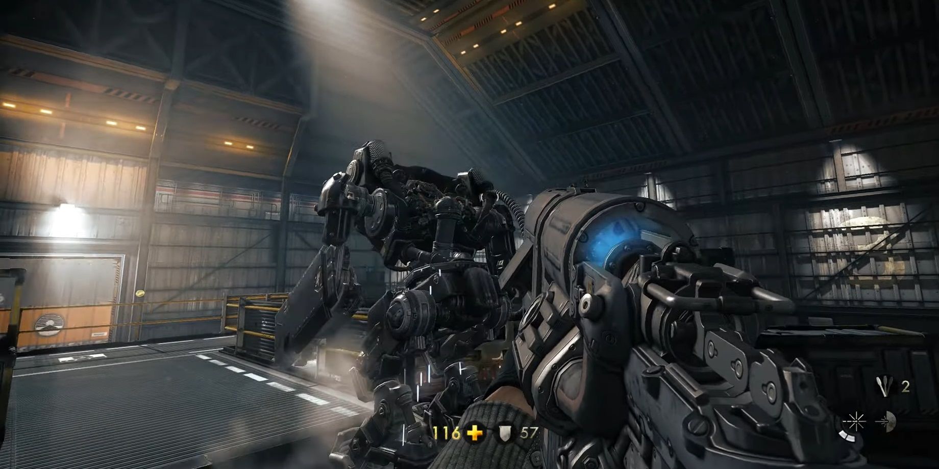 Wolfenstein The New Order - Interesting Weapon to kill mecha Nazi