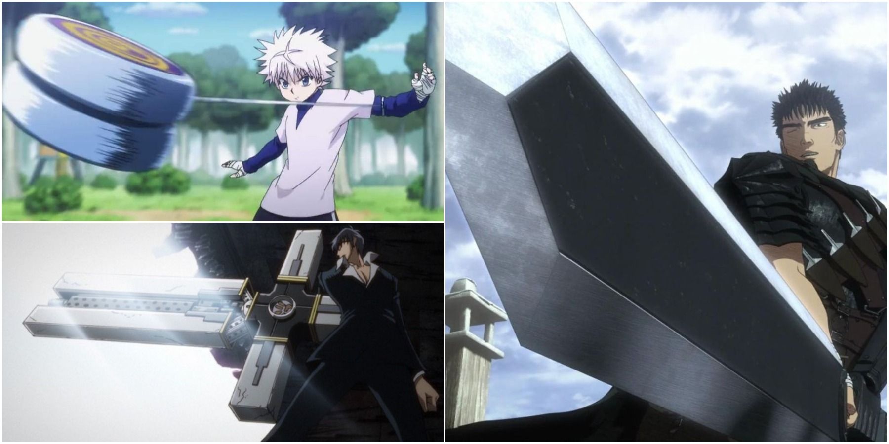 Killua Zoldyck Hunter x Hunter Nicholas D. Wolfwood Trigun Guts Berserk