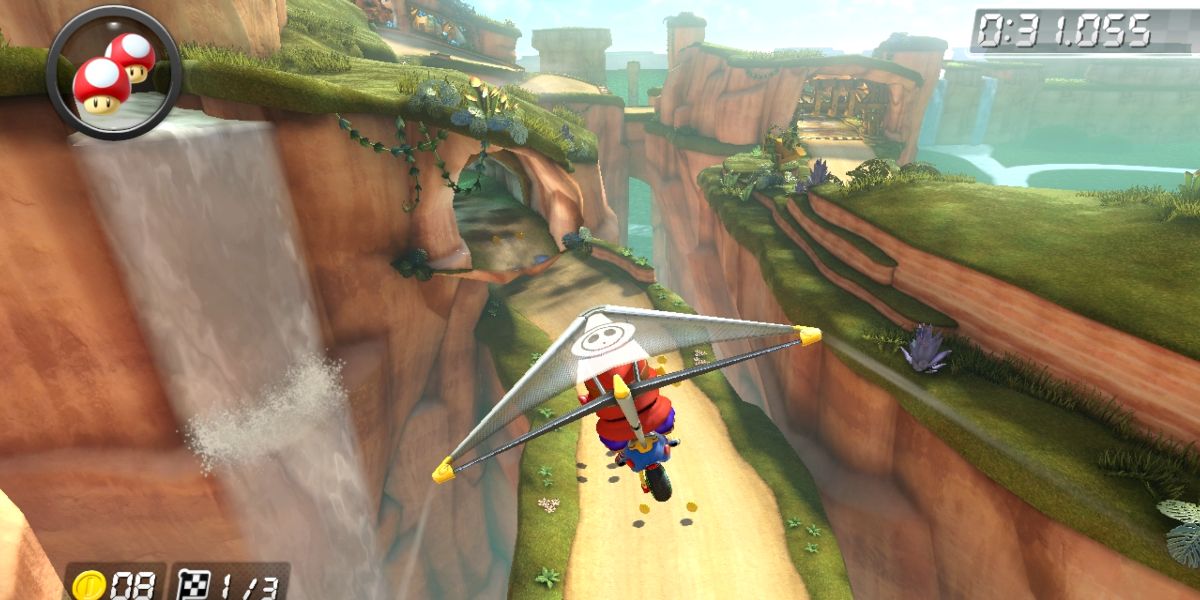 Mario Kart 8 Shy Guy Falls Shortcut