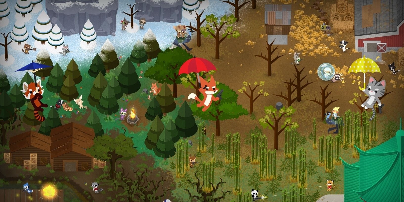 Promotional art for Super Animal Royale