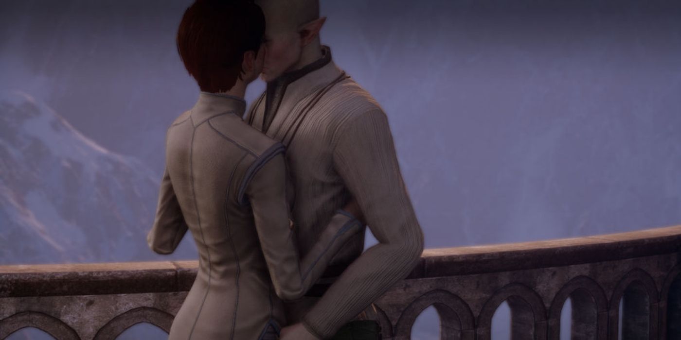 Dragon Age Inquisition Solas Romance Balcony Scene