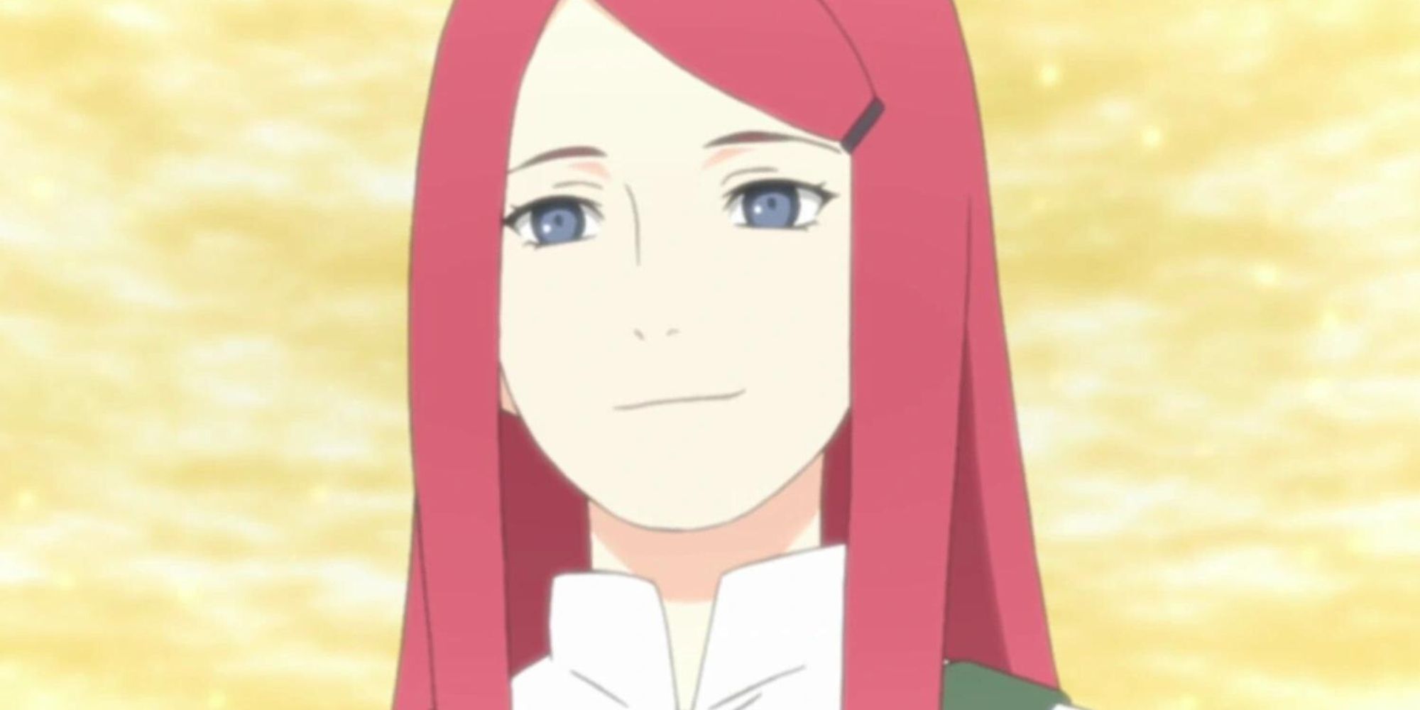 Kushina Uzumaki smiling in Naruto