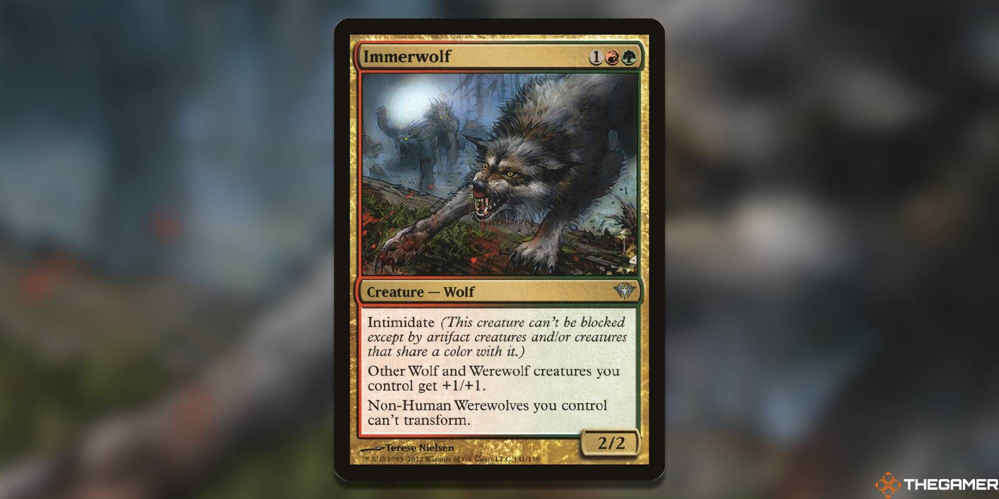 Immerwolf Magic: The Gathering card.