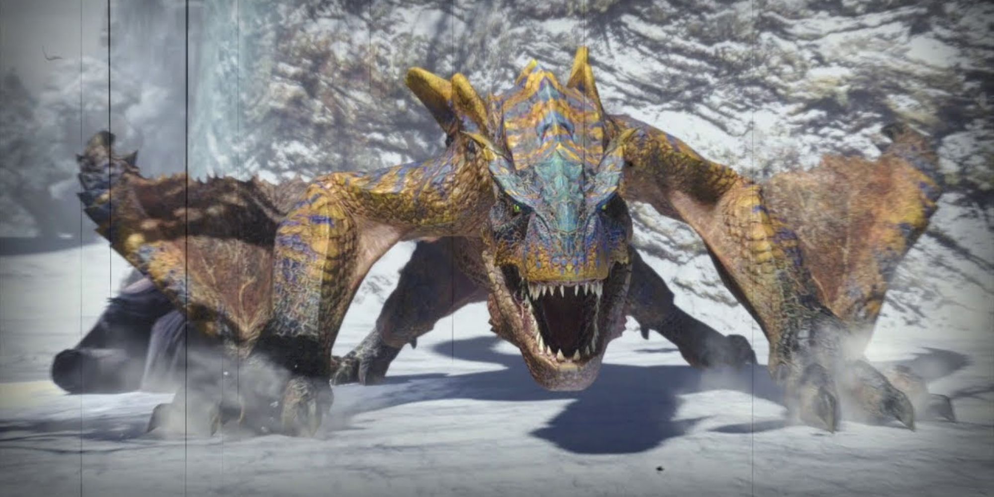 Tigrex in a snowy mountain