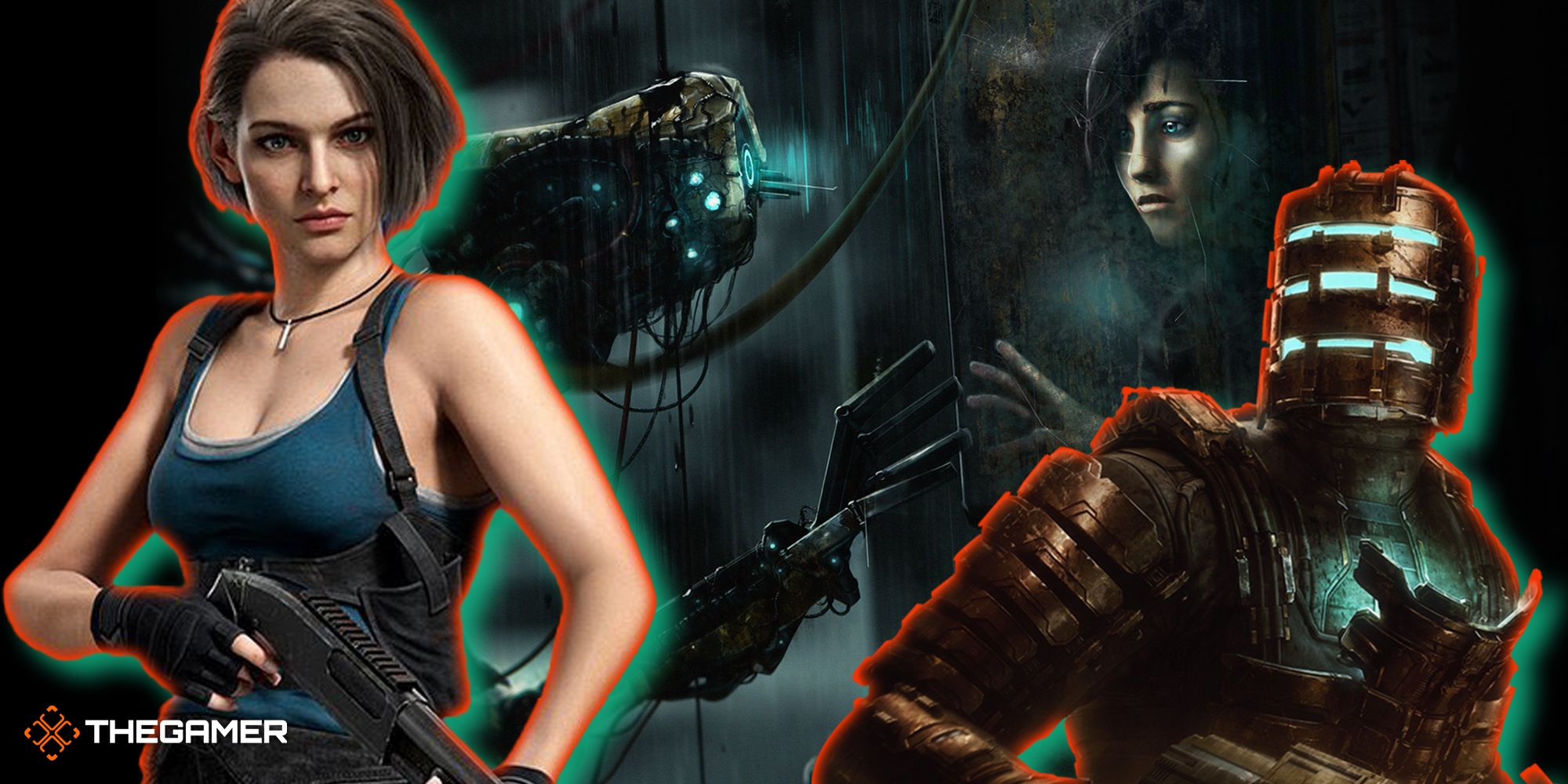 Game art from SOMA, Resident Evil 3 and Dead Space.