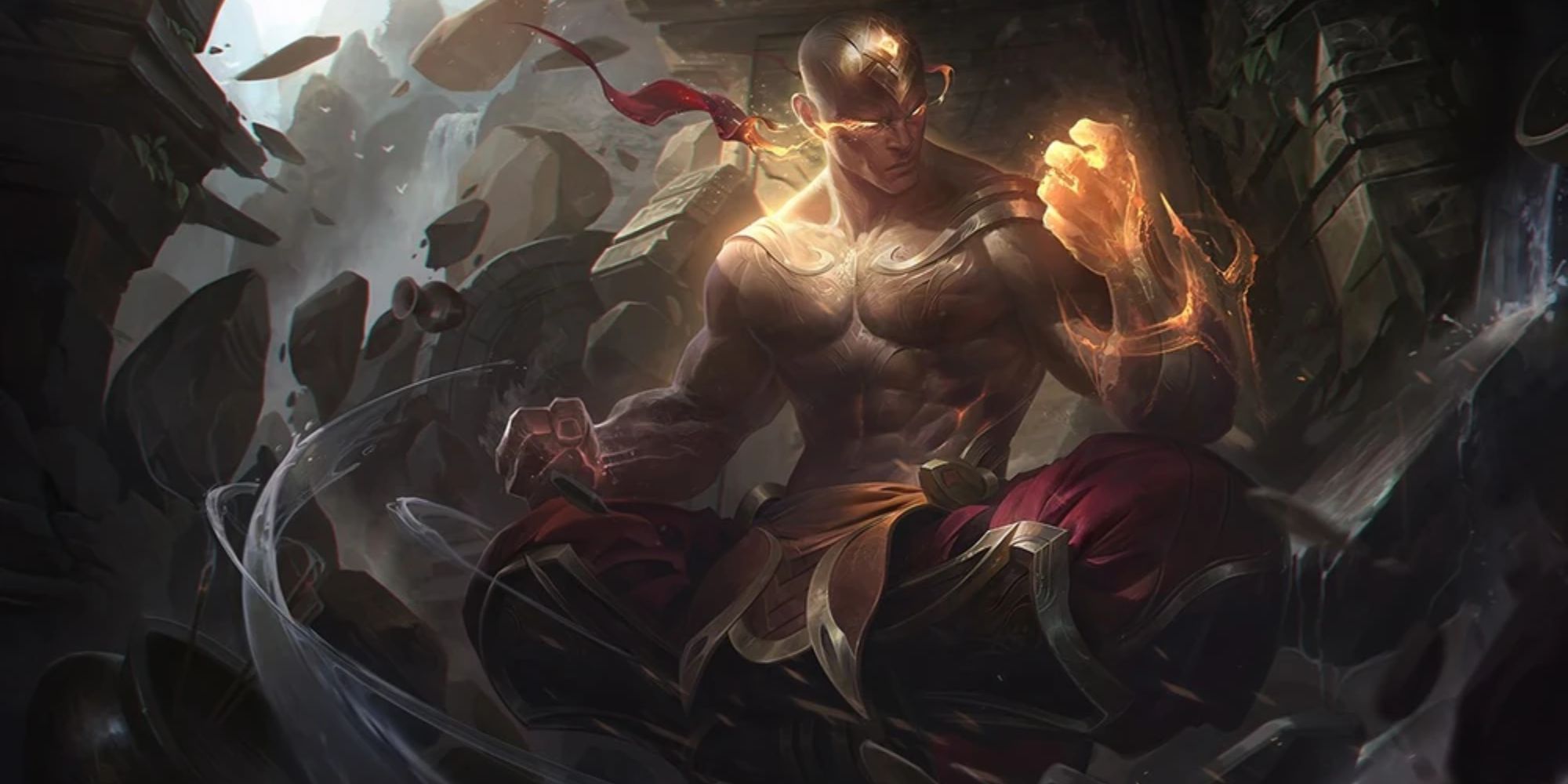 League of Legends God Fist Lee Sin Splash Art