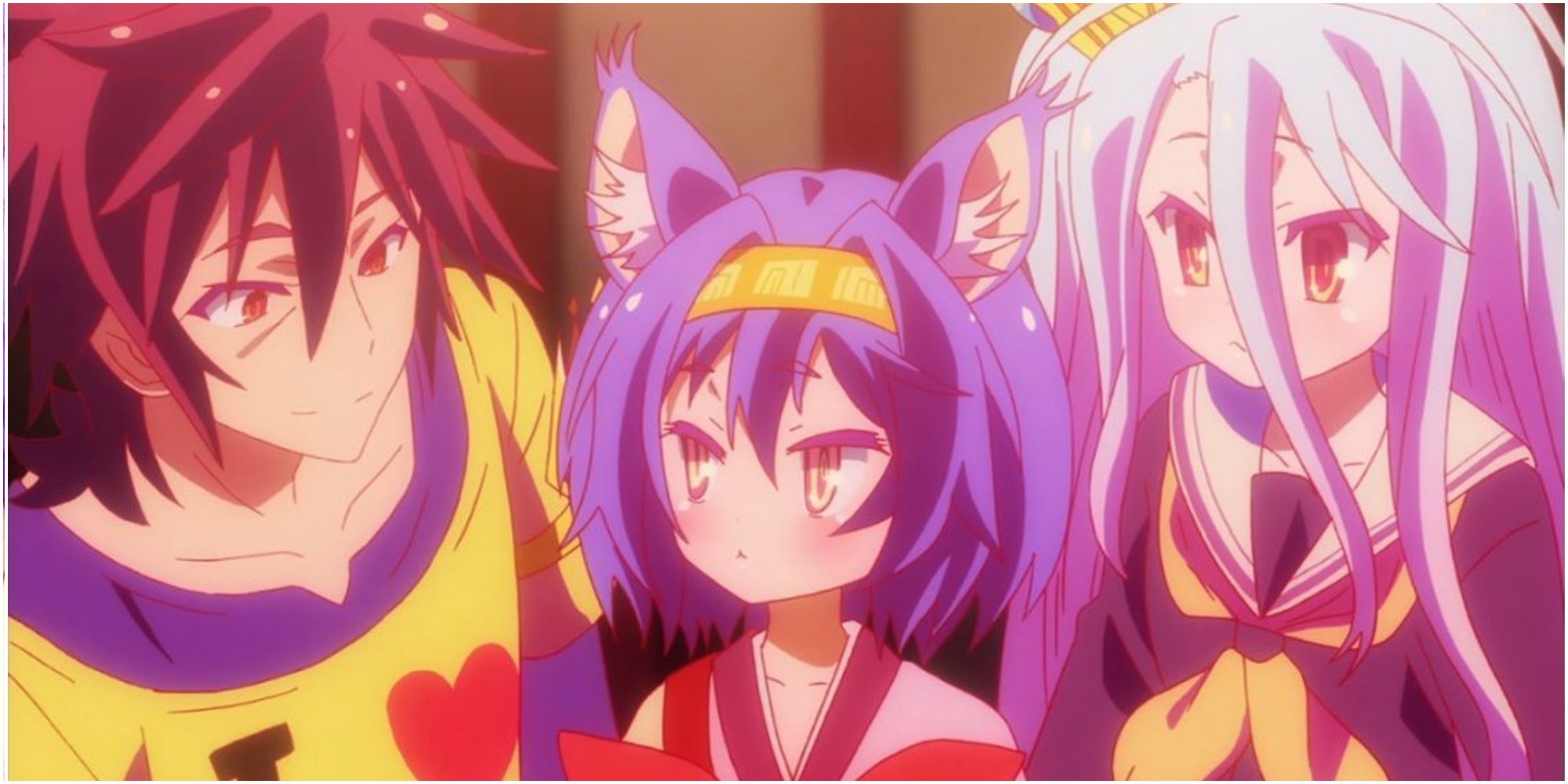 No Game No Life Izuna Hatsuse Trio With Sora And Shiro