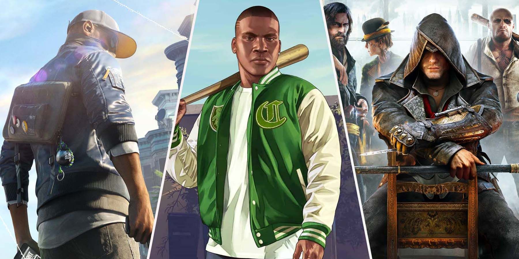 epic store free games 2020 featured image GTA 5, watch dogs 2, and assassin's creed syndicate