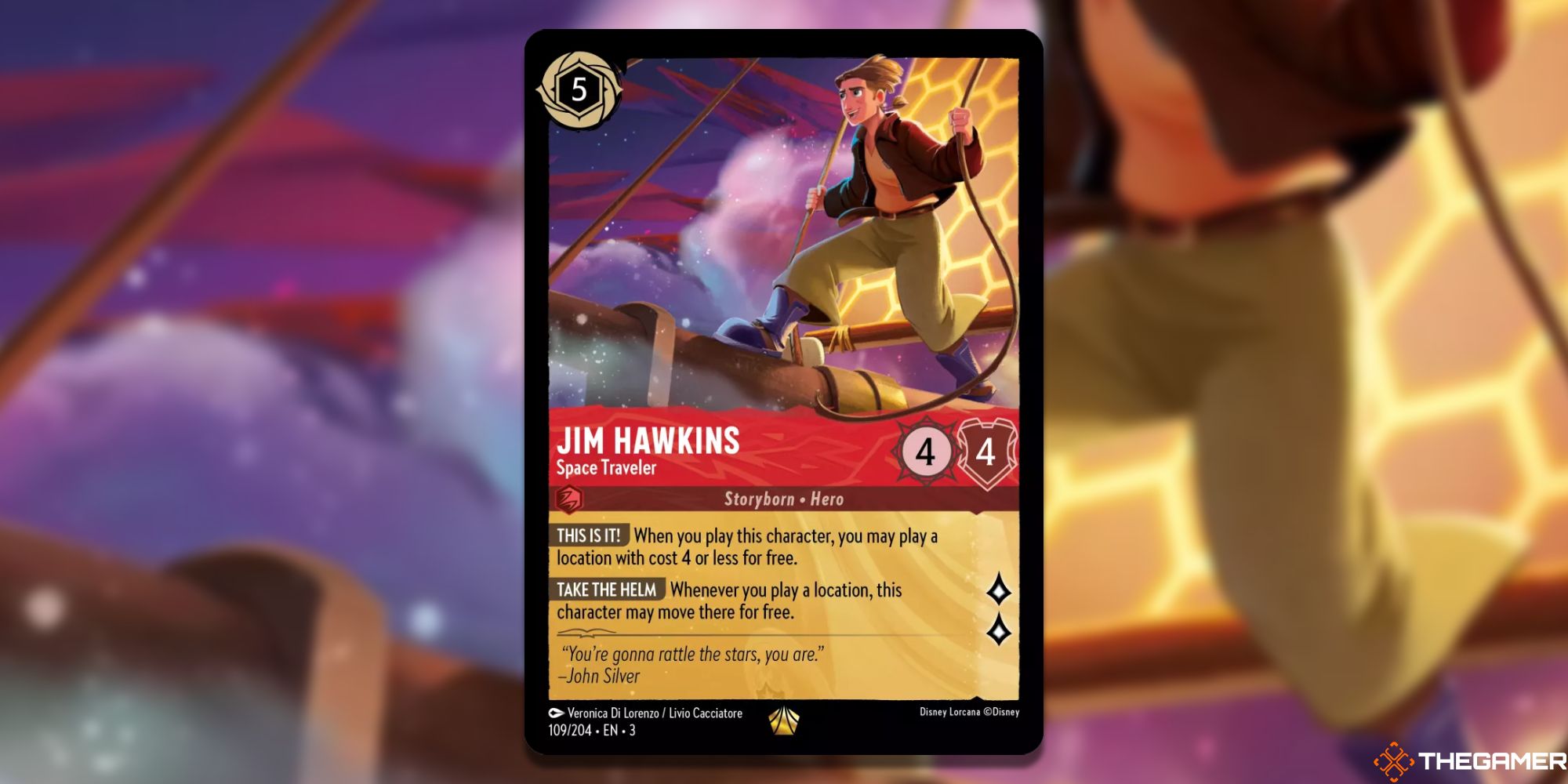 Disney Lorcana: Jim Hawkins, Space Traveler card