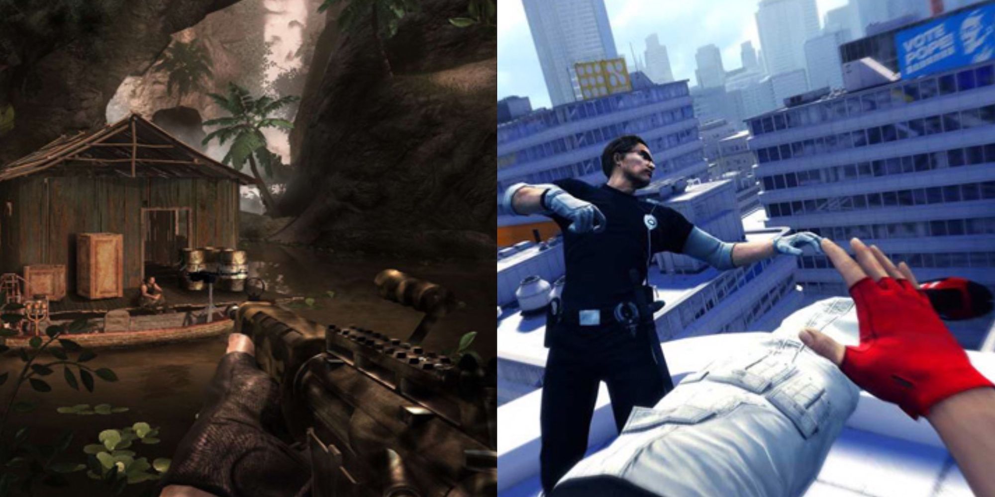 Far cry 2 and mirror' edge split image