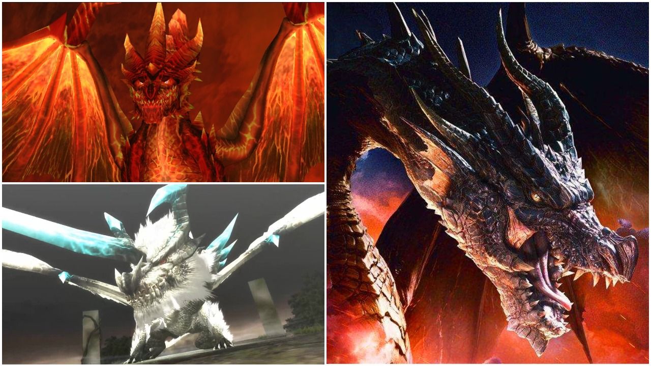 A Split Image Of Fatalis' Forms