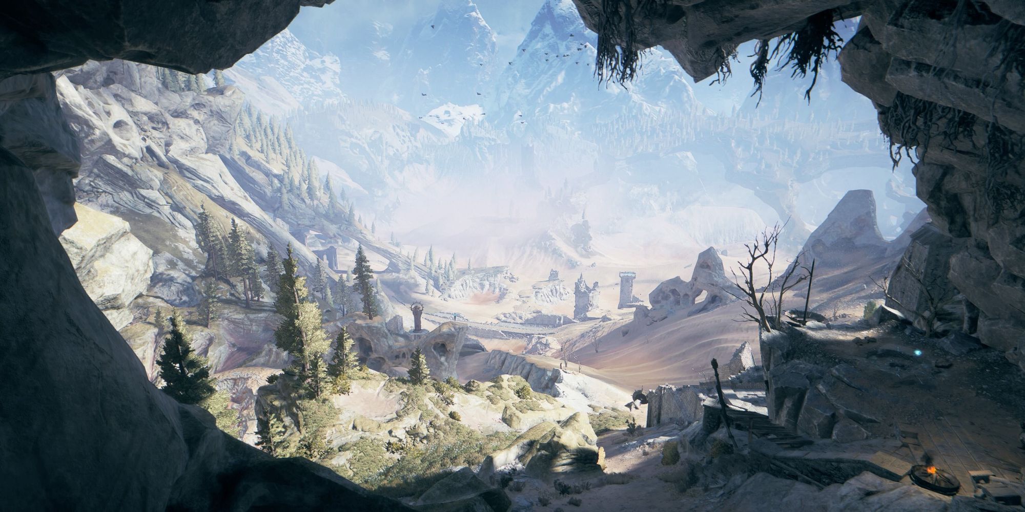 An image of the landscape from Atlas Fallen