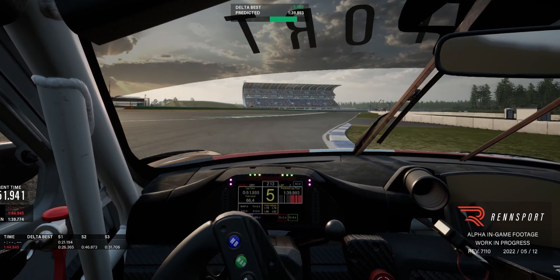 rennsport racing sim alpha footage