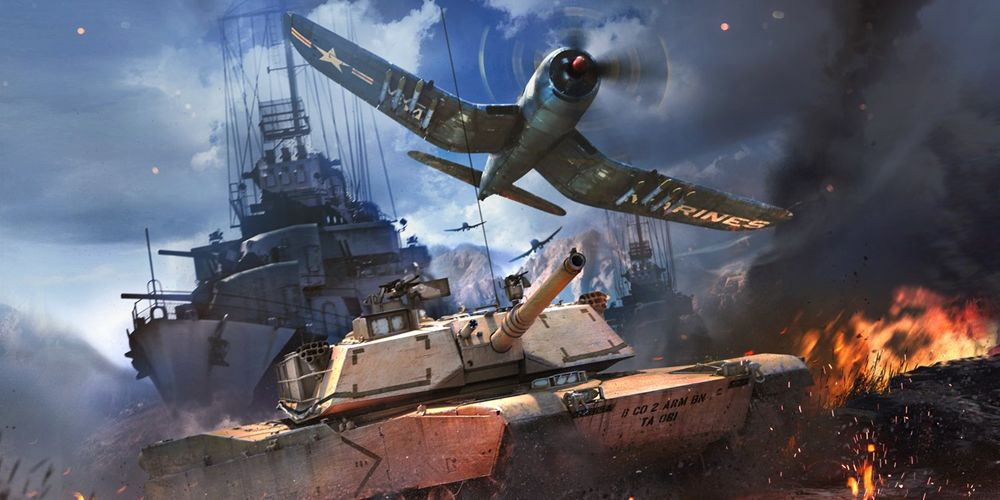 War Thunder Tank Plane and Battle Ship