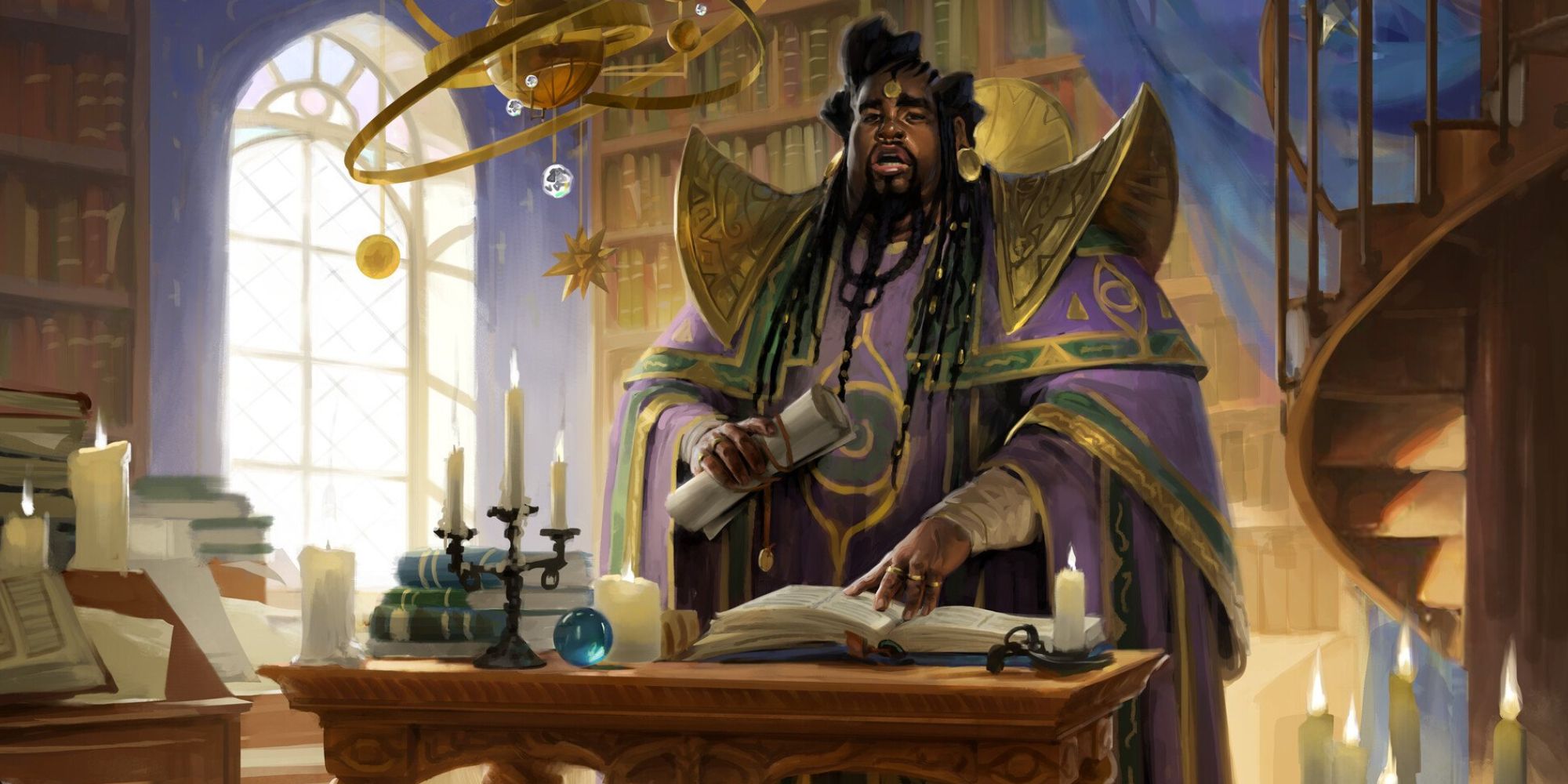 Alaundo the Seer DnD MTG art by Aurore Folny