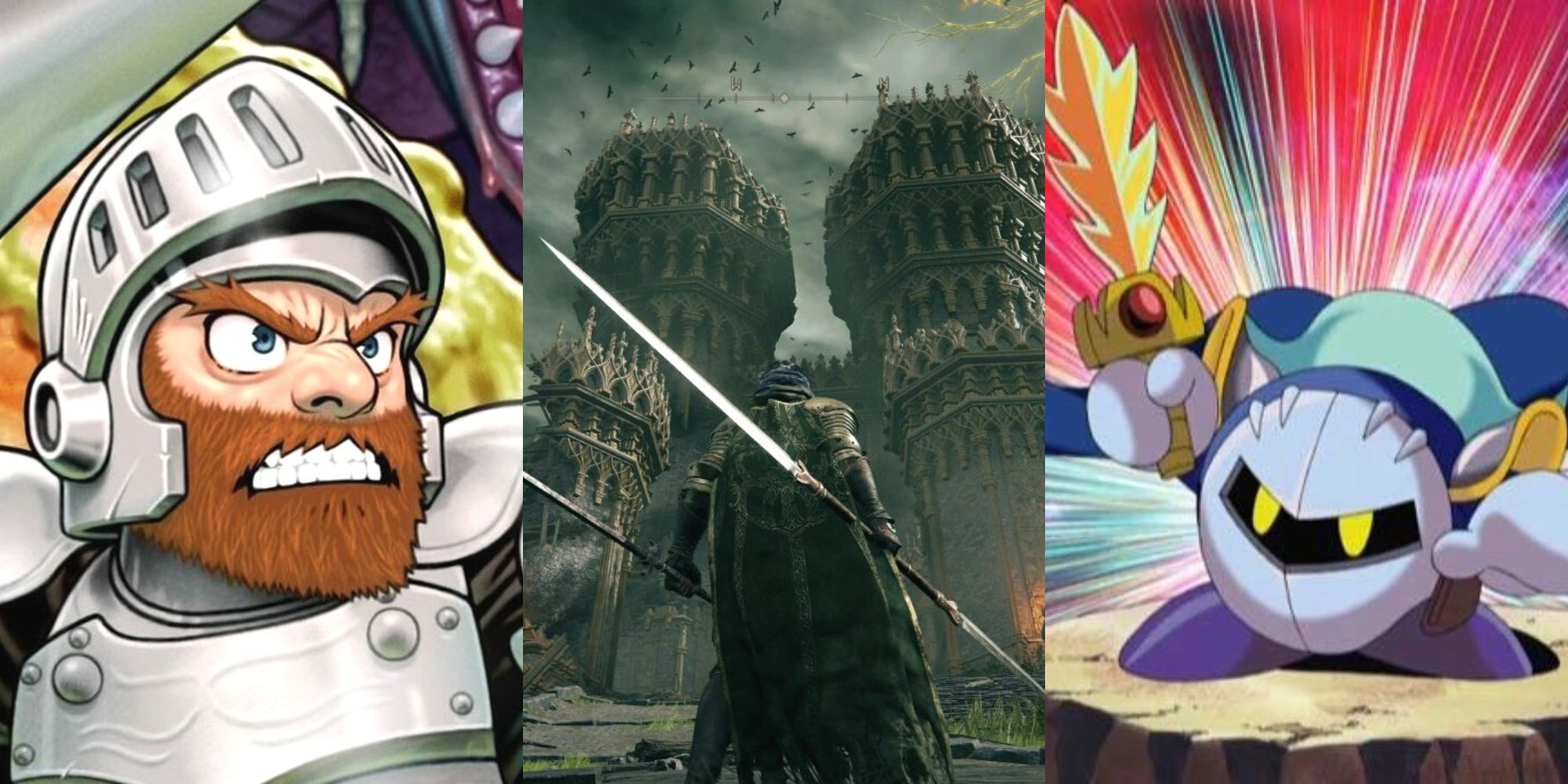 Sir Arthur in Ghouls ‘n Ghost, The Tarnished in Elden Ring, Meta Knight in Kirby