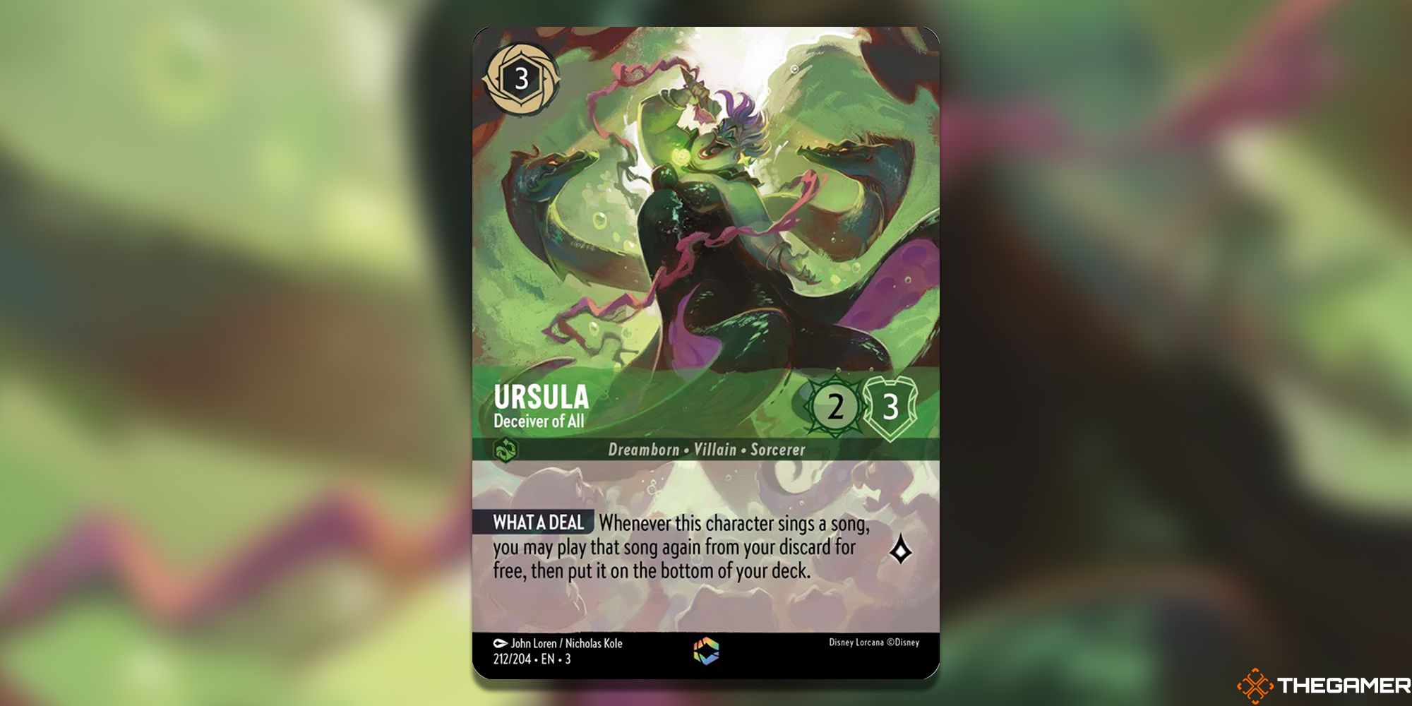 Ursula, Deceiver of All Alternate Art Lorcana Card