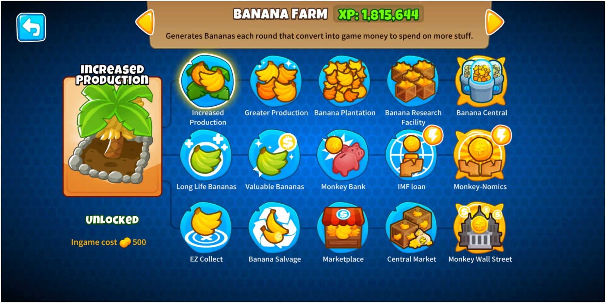 Bloons TD 6 Banana Farm Upgrade Trees