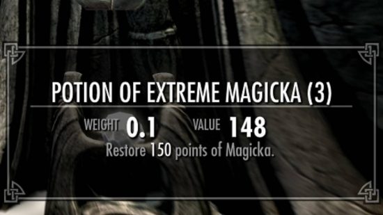 Skyrim mods - lightweight potions